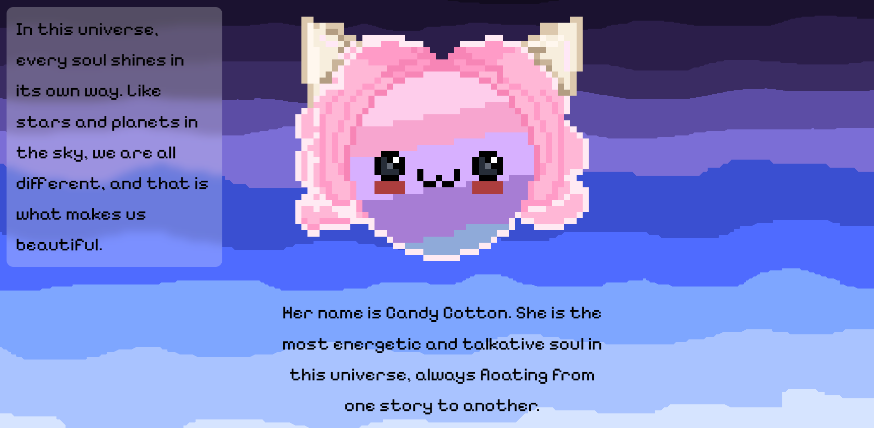 Cosmic Candies main screen