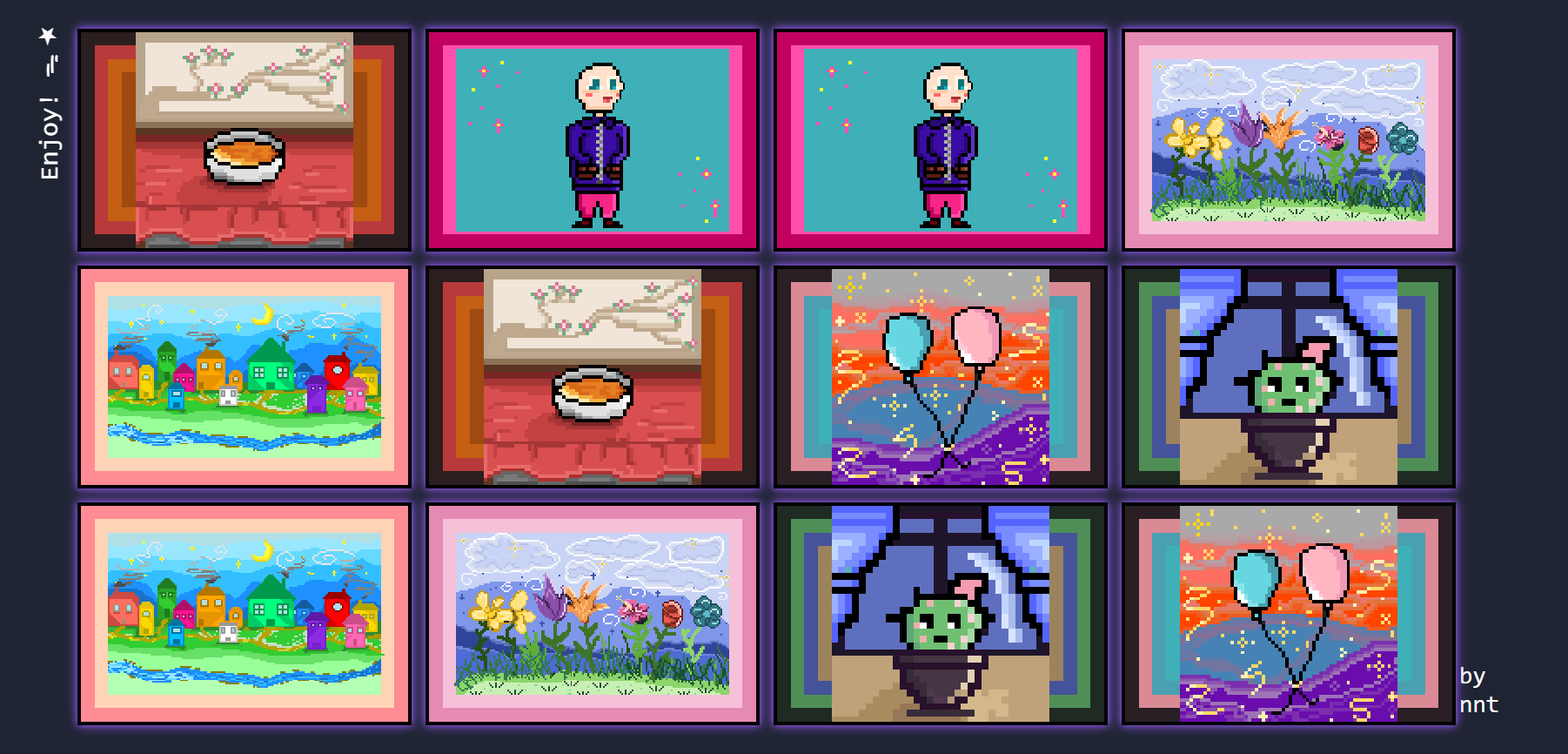 Matching game in progress
