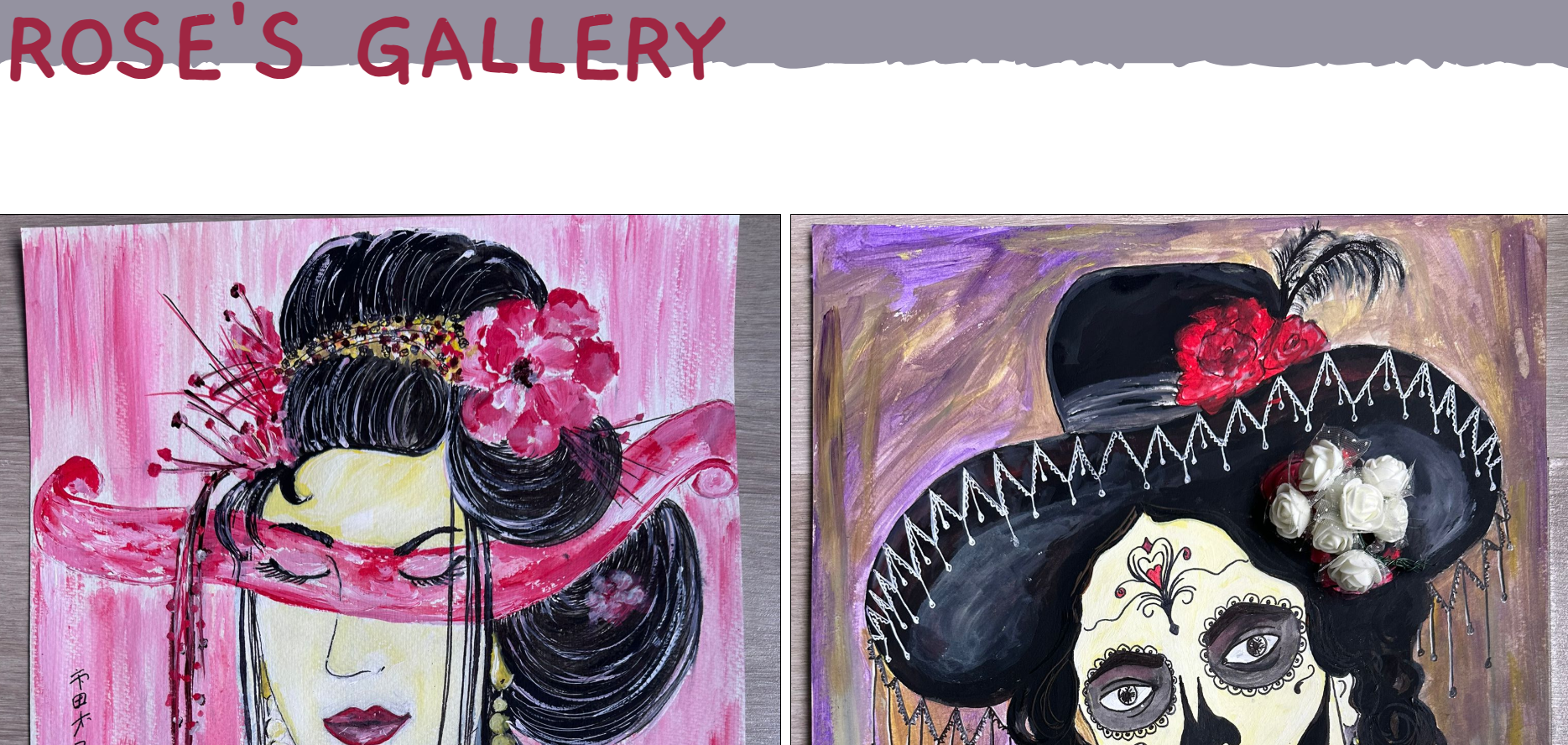 Rose's Gallery homepage